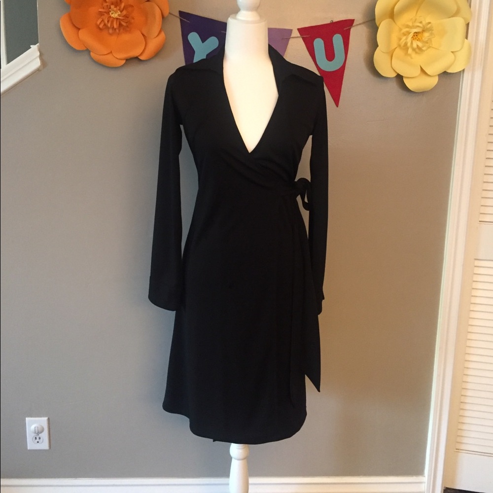 Black Wrap Dress